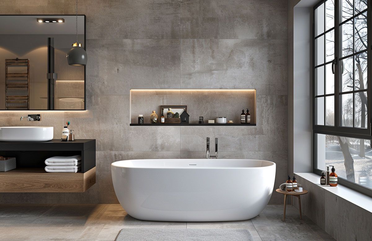Turnkey bathroom renovation by Alex Tile Master in Dublin